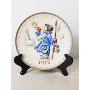 Hummel 2th Annual Plate 1972 Goebel Hand Painted Hum 265 West Germany Vintage